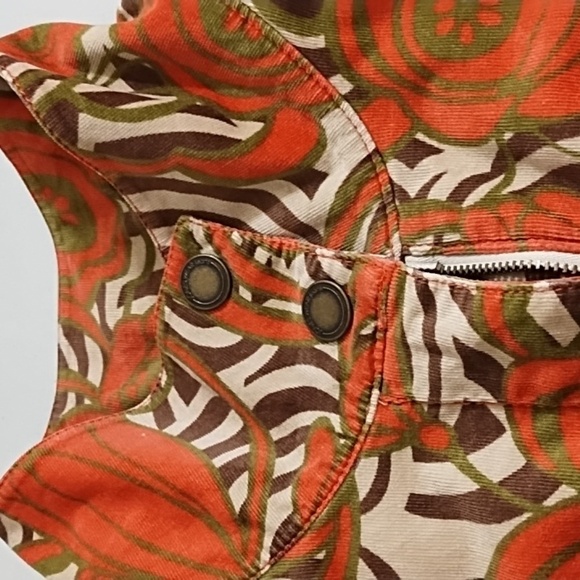 Jones NY XL Soft Fine Wale Stretch Print Cotton Corduroy Jean Jacket - Picture 11 of 16